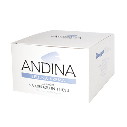 Andina belilna krema, 30 ml Andina belilna krema, 30 ml