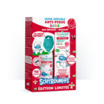 Puressentiel Anti-Sting Baby Smurfs paket: Repelent v pršilu za dojenčke in otroke (60 ml) + Pomirjevalna krema za dojenčke (30 ml)