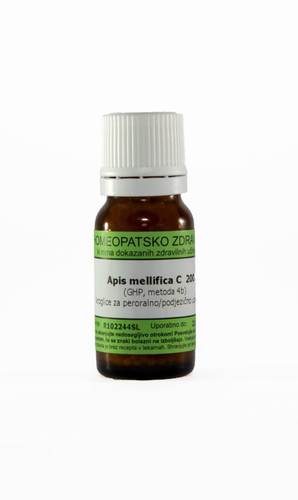 Apis mellifica C30 homeopatske kroglice, 1 g Apis mellifica C30 homeopatske kroglice, 1 g
