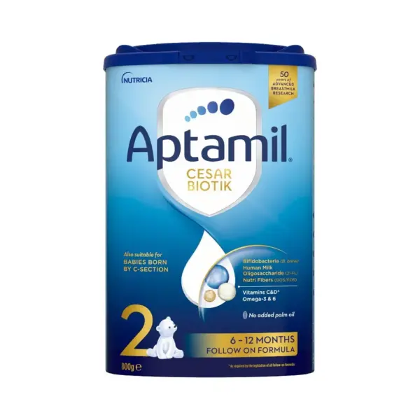 Aptamil 2 Cesar Biotik nadaljevalno mleko za dojenčke po 6. mesecu, 800 g Aptamil 2 Cesar Biotik nadaljevalno mleko za dojenčke po 6. mesecu, 800 g