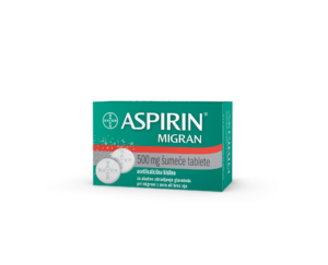 Aspirin migran 500 mg šumeče tablete, 12 šumečih tablet