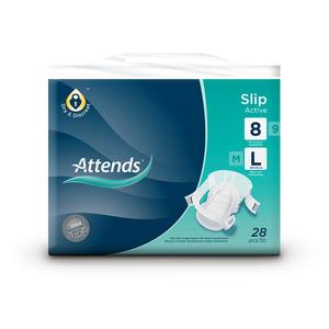 Attends Slip Active 8 Large hlačne predloge, 28 predlog