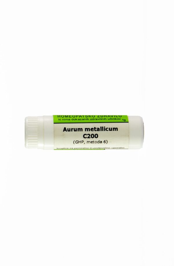 Aurum metallicum C10 homeopatske kroglice, 10 g Aurum metallicum C10 homeopatske kroglice, 10 g