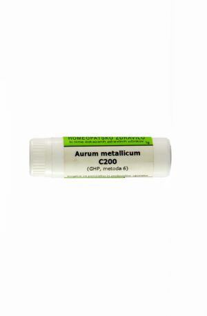 Aurum metallicum C200 homeopatske kroglice, 1 g