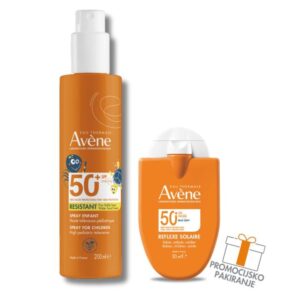 Avène Sun pršilo za otroke ZF 50+ (200 ml) + Reflexe Solaire ZF 50+ (30 ml)