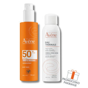 Avène Sun pršilo za zaščito pred soncem ZF 50, 200 ml + Avène termalna voda, 150 ml