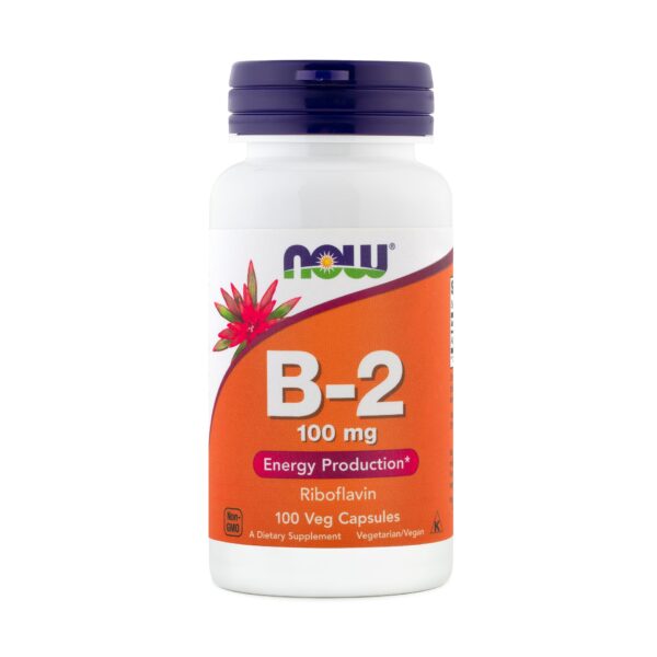NOW Vitamin B2 100 mg, 100 kapsul NOW Vitamin B2 100 mg, 100 kapsul