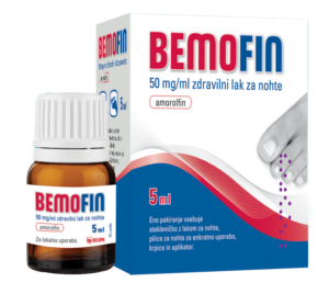 Bemofin 50 mg/ml zdravilni lak za nohte, 5 ml