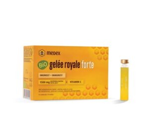 Medex Bio Gelée Royale Forte matični mleček iz ekološke pridelave, 10 stekleničk po 9 ml