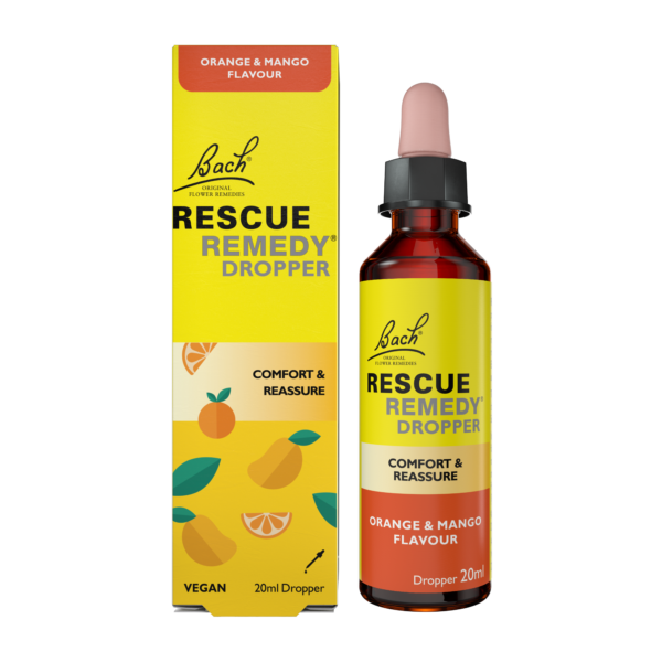 Bach Rescue kapljice - okus pomaranča in mango, 20 ml Bach Rescue kapljice - okus pomaranča in mango, 20 ml