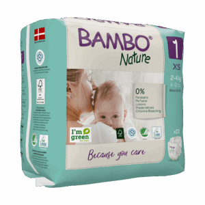 Bambo Nature 1 (XS) pleničke za nedonošenčke, 22 pleničk