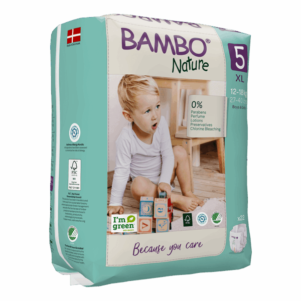 Bambo Nature 5 (XL) otroške pleničke, 22 pleničk Bambo Nature 5 (XL) otroške pleničke, 22 pleničk