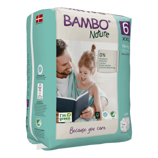 Bambo Nature 6 (XXL) otroške pleničke, 20 pleničk Bambo Nature 6 (XXL) otroške pleničke, 20 pleničk