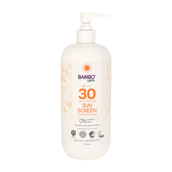 Bambo Nature Sunscreen Losjon za zaščito pred soncem ZF30, 500 ml Bambo Nature Sunscreen Losjon za zaščito pred soncem ZF30, 500 ml