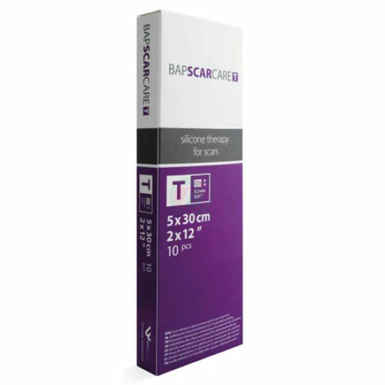 BapScarCare T tanka silikonska obloga (5 x 30 cm), 1 obliž BapScarCare T tanka silikonska obloga (5 x 30 cm), 1 obliž