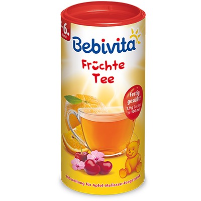 Bebivita instant sadni čaj z okusom pomaranče in češnje, 200 g Bebivita instant sadni čaj z okusom pomaranče in češnje, 200 g