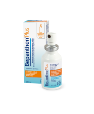 Bepanthen plus 50 mg/5 mg v 1 ml dermalno pršilo, 30 ml
