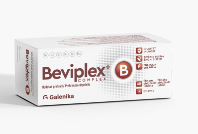 Galenika Beviplex B Complex filmsko obložene tablete, 60 tablet Galenika Beviplex B Complex filmsko obložene tablete, 60 tablet