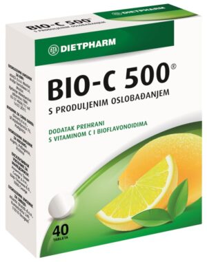 Dietpharm Bio-C 500 tablete s podaljšanim sproščanjem, 40 tablet