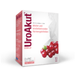 Biogelat UroAkut – manoza in ameriška brusnica, 10 vrečk po 4 g granulata