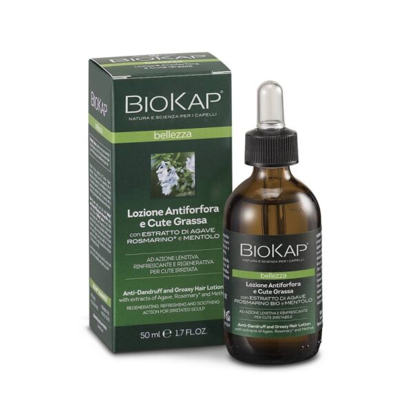 BioKap losjon proti prhljaju in mastnemu lasišču, 50 ml BioKap losjon proti prhljaju in mastnemu lasišču, 50 ml