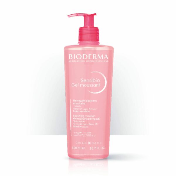 Bioderma Sensibio Gel Moussant nežen čistilni gel za obraz in oči, 500 ml Bioderma Sensibio Gel Moussant nežen čistilni gel za obraz in oči, 500 ml