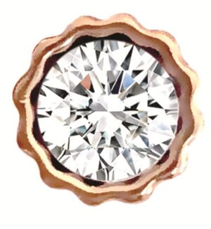 Biojoux uhani BJT255 Swarovski graciozen obroč, 1 par