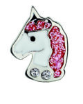 Biojoux uhani BJT701 Swarovski samorog roza, 1 par