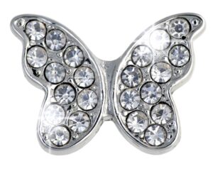 Biojoux uhani BJT979 Metuljček s kristali, 1 par
