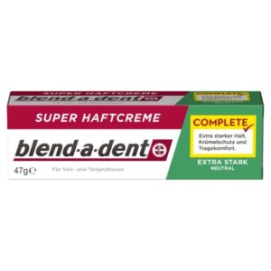 Blend-a-dent Complete Strong Hold krema za pritrditev zobne proteze, nevtralni okus, 47 g
