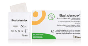 Blephademodex sterilne krpice brez konezervansov za čiščenje vek, 30 krpic