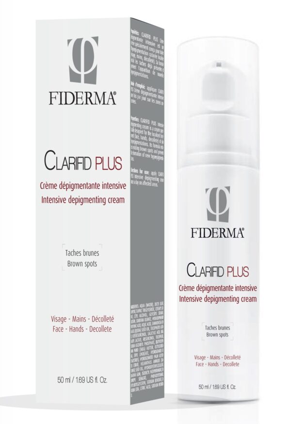 Fiderma Clarifid Plus intenzivna depigmentacijska krema za obraz, roke in dekolte, 50 ml Fiderma Clarifid Plus intenzivna depigmentacijska krema za obraz, roke in dekolte, 50 ml