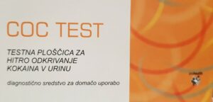 Abugnost COC TEST testna ploščica za hitro odkrivanje metabolitov kokaina v urinu