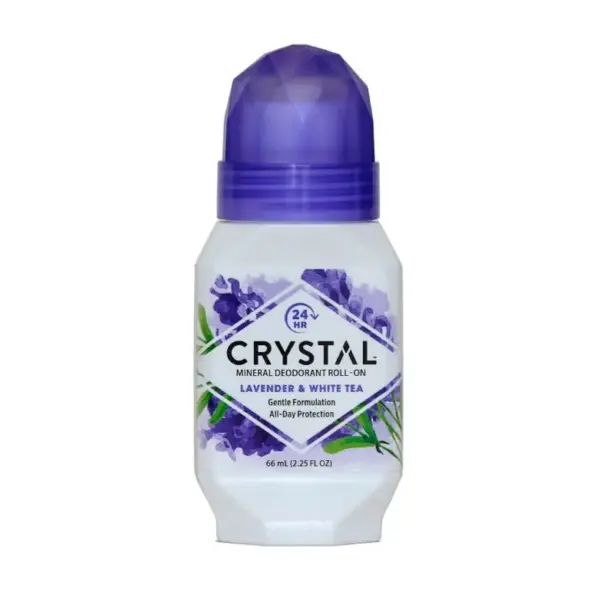 Crystal deodorant roll-on z vonjem sivka z belim čajem, 66 ml Crystal deodorant roll-on z vonjem sivka z belim čajem, 66 ml