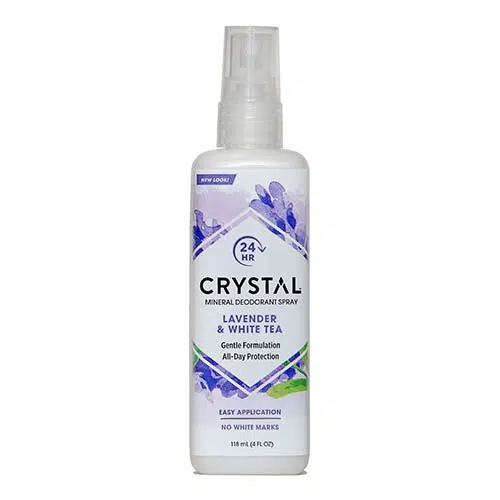 Crystal deodorant v razpršilu z vonjem sivka in beli čaj, 118 ml Crystal deodorant v razpršilu z vonjem sivka in beli čaj, 118 ml