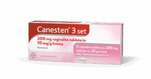 Canesten3 set 200 mg vaginalne tablete in 10 mg/g krema, 3 vaginalne tablete in 20 g kreme
