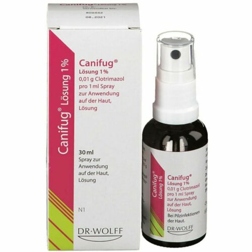 Canifug 10 mg/1 ml dermalno pršilo, raztopina, 30 ml Canifug 10 mg/1 ml dermalno pršilo, raztopina, 30 ml