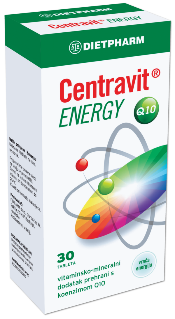 Dietpharm Centravit Energy Q10 tablete, 30 tablet