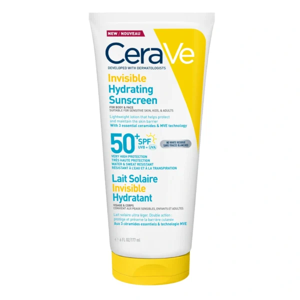 CeraVe Sun nevidni losjon za zaščito pred soncem ZF 50+, 177 ml CeraVe Sun nevidni losjon za zaščito pred soncem ZF 50+, 177 ml