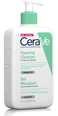 CeraVe Peneči čistilni gel za normalno do mastno kožo, 473 ml