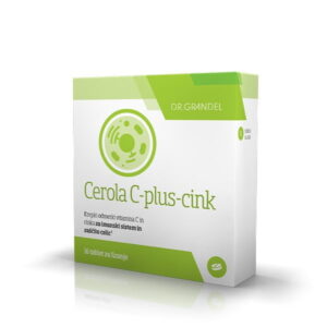 Cerola C-plus-cink tablete za lizanje, 16 tablet