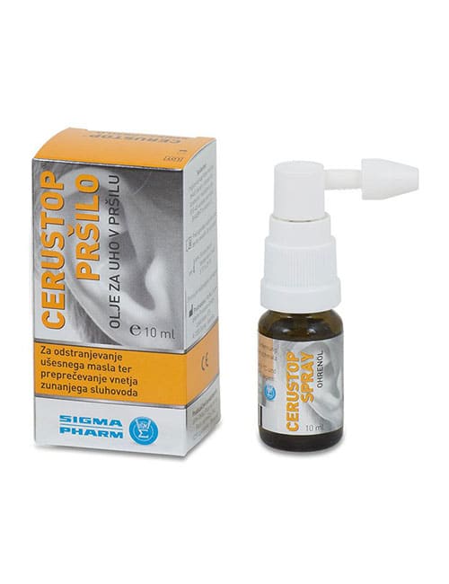 Cerustop olje za uho v pršilu, 10 ml Cerustop olje za uho v pršilu, 10 ml