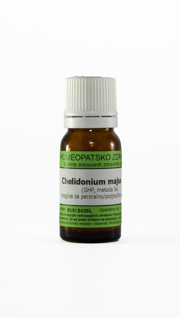 Chelidonium majus C30 homeopatske kroglice, 10 g Chelidonium majus C30 homeopatske kroglice, 10 g