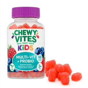 Chewy Vites Kids Multi-Vit + Bifido + Lakto gumijasti bonboni za otroke, 60 bonbonov