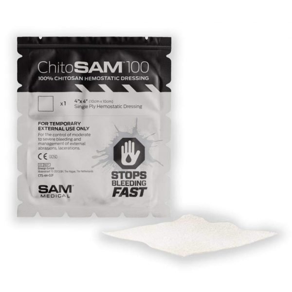 ChitoSAM 100 hemostatična blazinica 10 x 10 cm ChitoSAM 100 hemostatična blazinica 10 x 10 cm