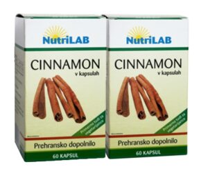 Nutrilab Cinnamon kapsule, 2 x 60 kapsul