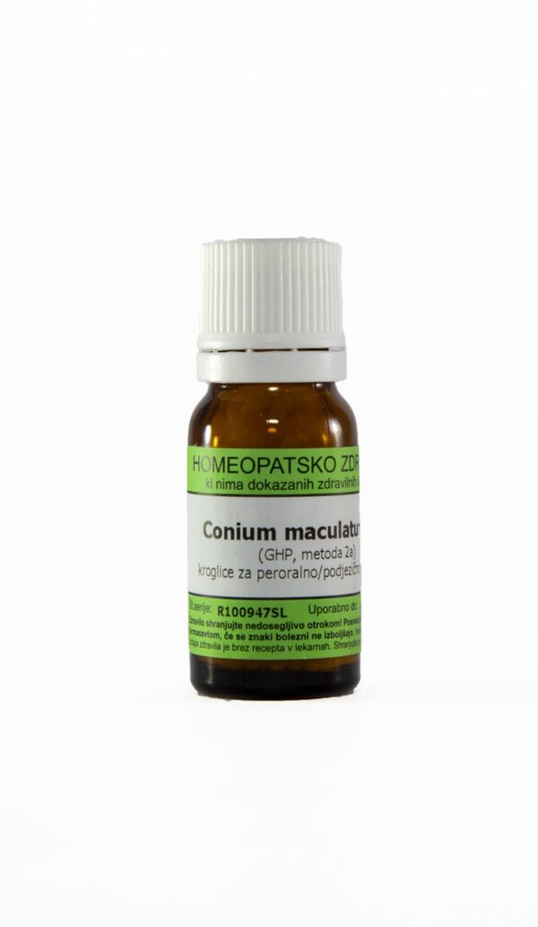 Conium maculatum C12 homeopatske kroglice, 10 g Conium maculatum C12 homeopatske kroglice, 10 g