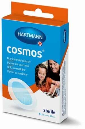 Cosmos Sterile obliži za opekline, 8 obližev