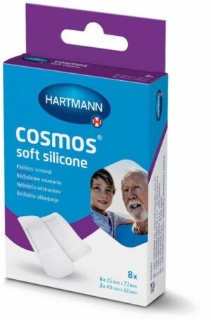 Cosmos Soft Silicone obliži za rane, 8 obližev
