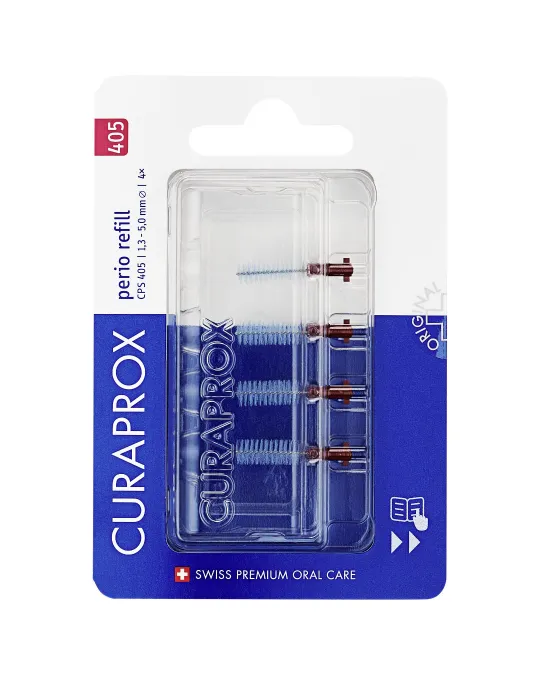Curaprox CPS 405 Perio, refill pakiranje, 4 medzobne ščetke Curaprox CPS 405 Perio, refill pakiranje, 4 medzobne ščetke
